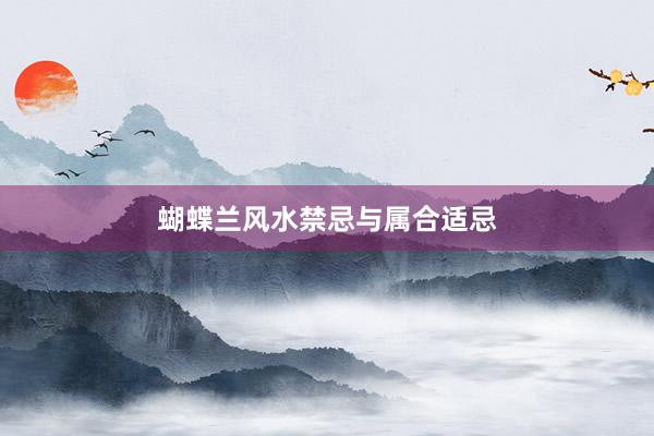 蝴蝶兰风水禁忌与属合适忌